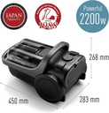 مكنسة كهربائية باناسونيك، 2200 وات، باجليس، أسود × سيلفر - MC-CL609H - 5