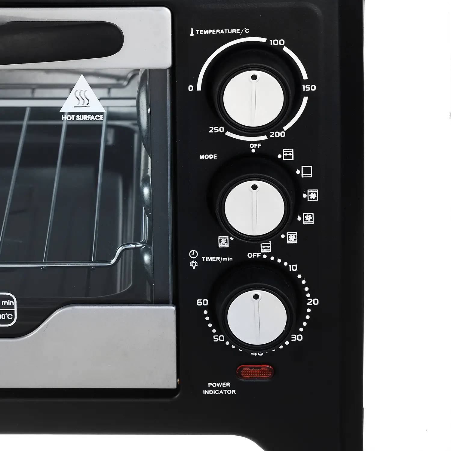 فرن كهربائي ساري، 45 لتر، 2000 وات، شواية، أسود - SRT-OBK31004 - 3