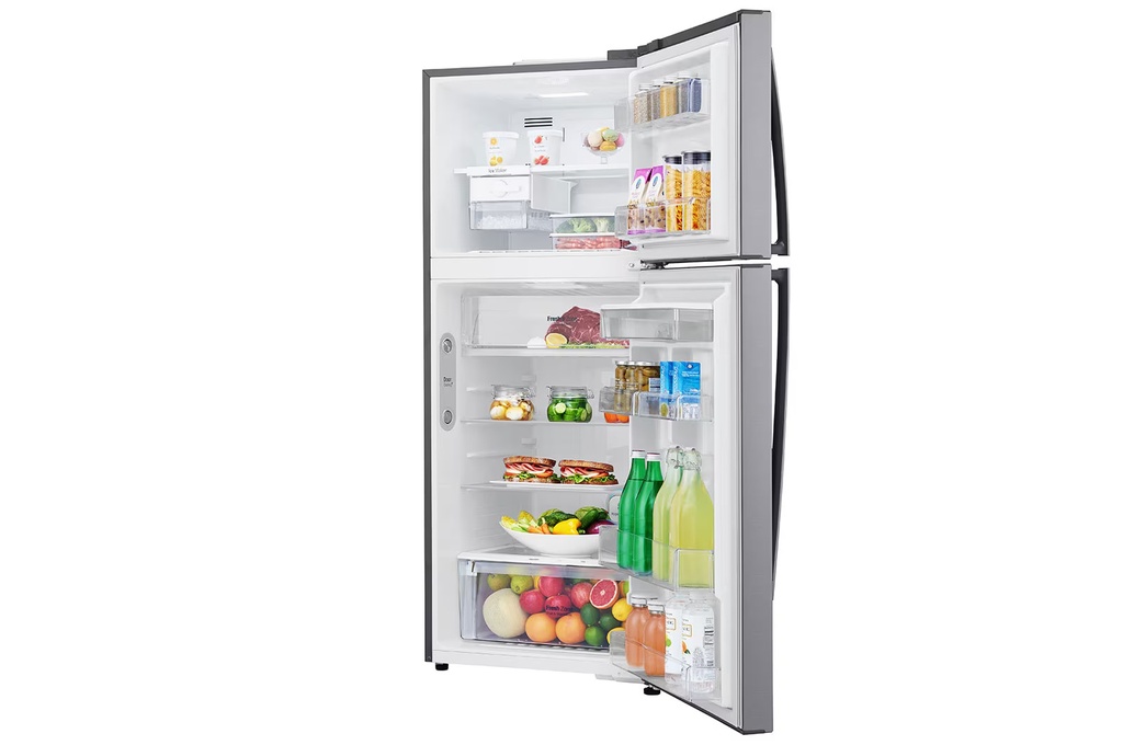 ثلاجة ال جي، انفرتر، نوفروست، 509 لتر، بالحنفية، ديجيتال، استانلس - GN-F722HLHL - 10