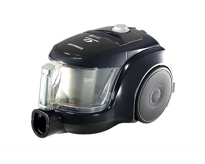 مكنسة كهربائية سامسونج، 2000 وات، باجليس، كانستر، أسود - VCC4570S3K - 2