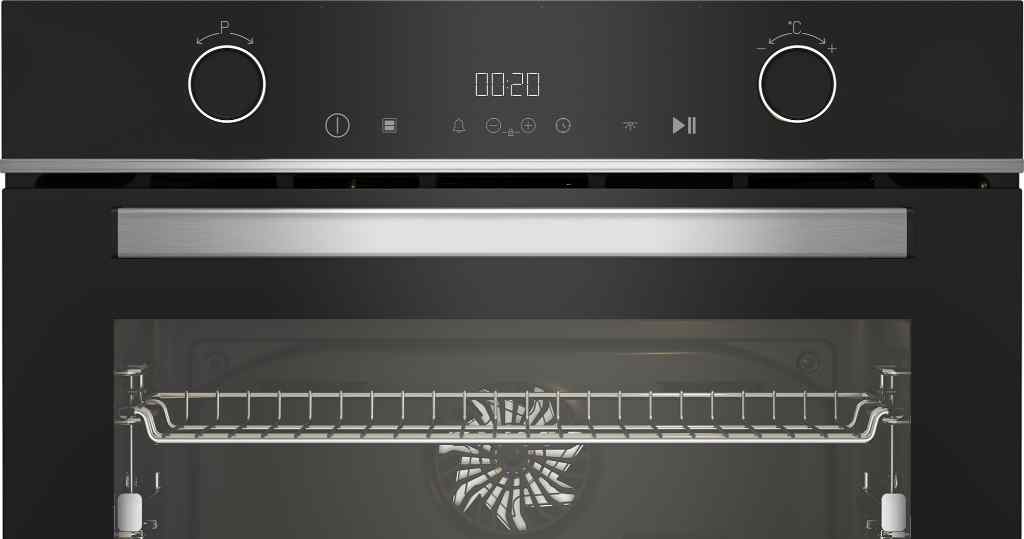 فرن بلت ان بيكو، كهرباء، 60 سم، باب هيدروليك، مروحتين، أسود - BBVM13400XDS - 2