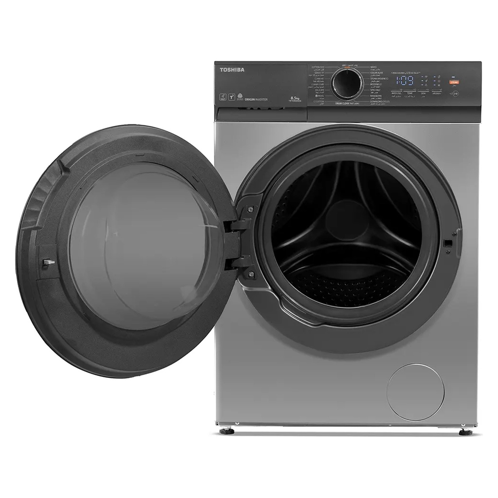 Toshiba Miraco TW-T21BU95UWEG(SG) 8.5kg front-load washer — view 1 / غسالة توشيبا ميراكو 8.5 كجم — صورة 1