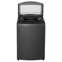LG T15V1NDHG2A — lid open — 15kg Top Load washer, Black / غسالة LG 15 كجم — الباب مفتوح