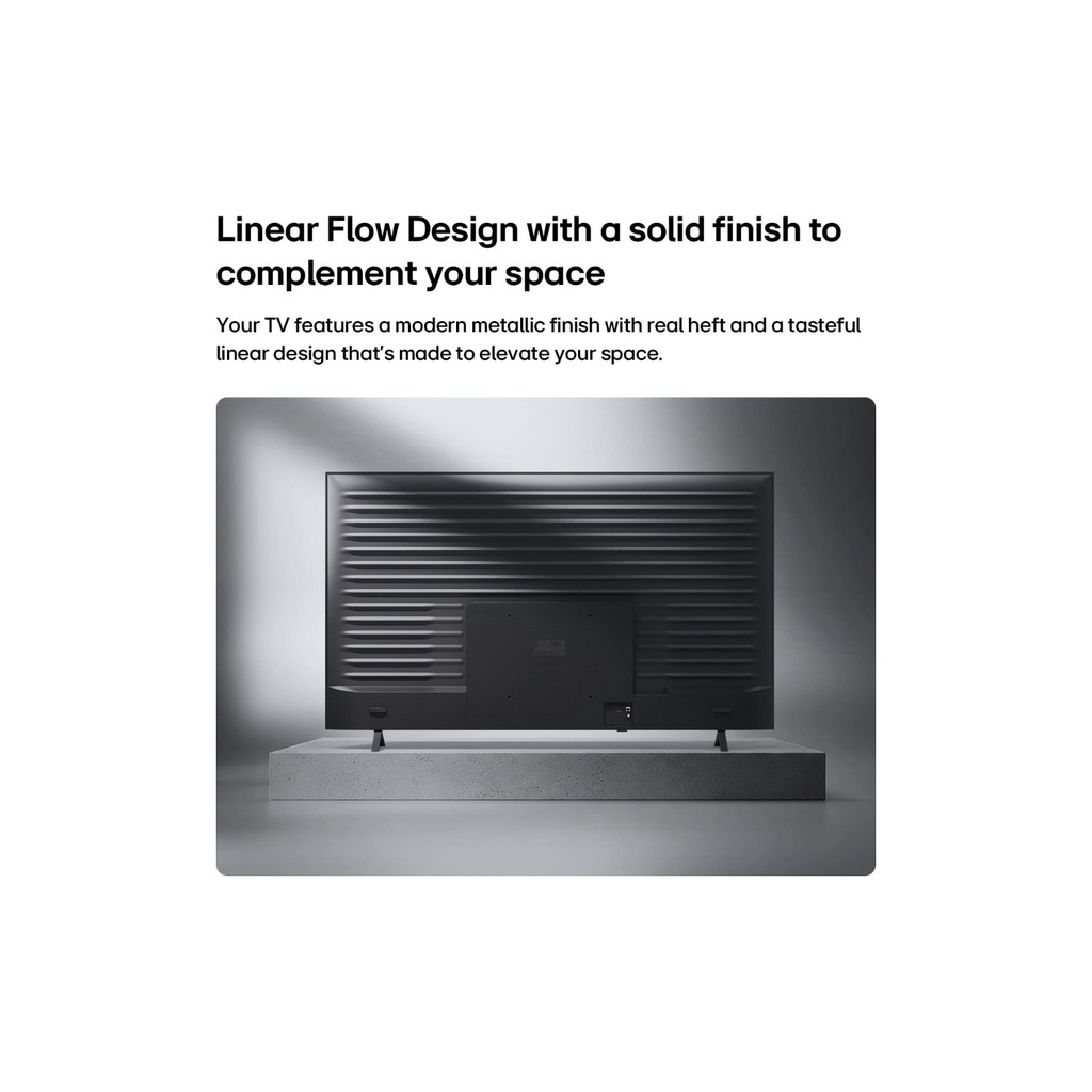 شاشة ال جي 55NU8E0B6LA — تصميم Linear Flow | 55 بوصة أسود