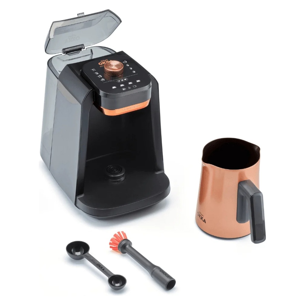 Arzum Okka Rich Pro Plus OK0038-0400 — machine with milk jug, brush & measuring spoon | 4 cups, 1.3L water tank