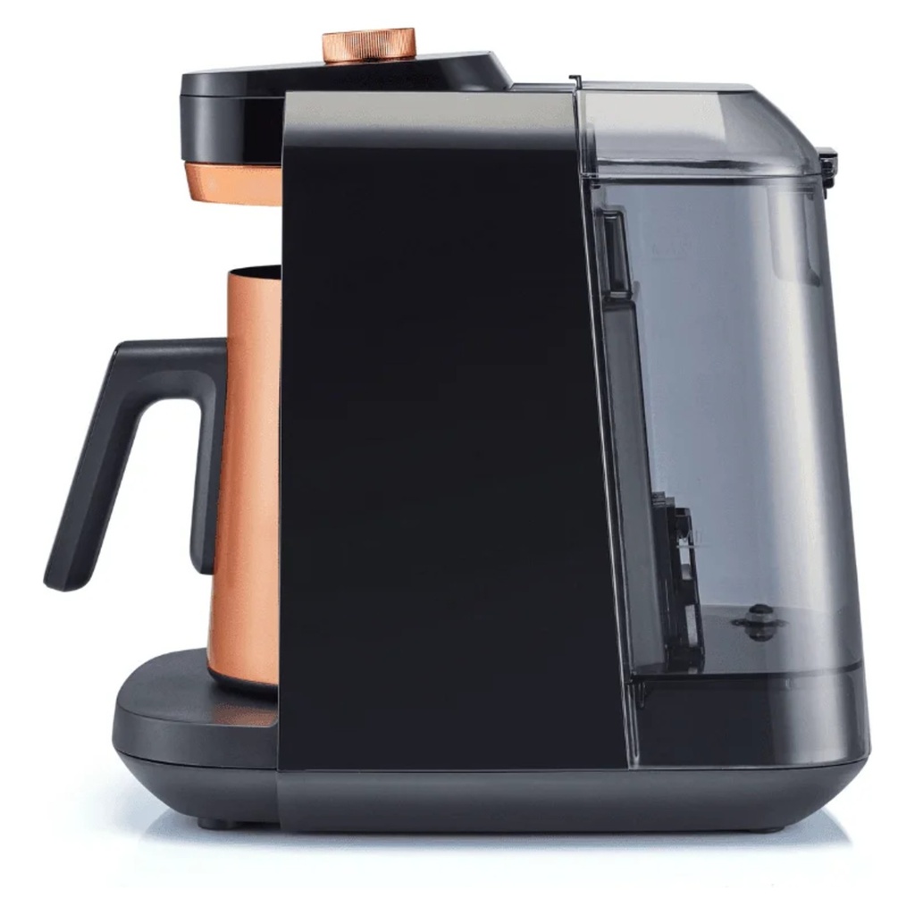 Arzum Okka Rich Pro Plus OK0038-0400 — side view | 1.3L water tank, black × copper