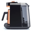 Arzum Okka Rich Pro Plus OK0038-0400 — side view | 1.3L water tank, black × copper