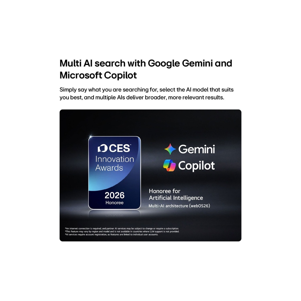 LG 85NU840B6LA Nano 4K UHD AI TV — Multi AI Search