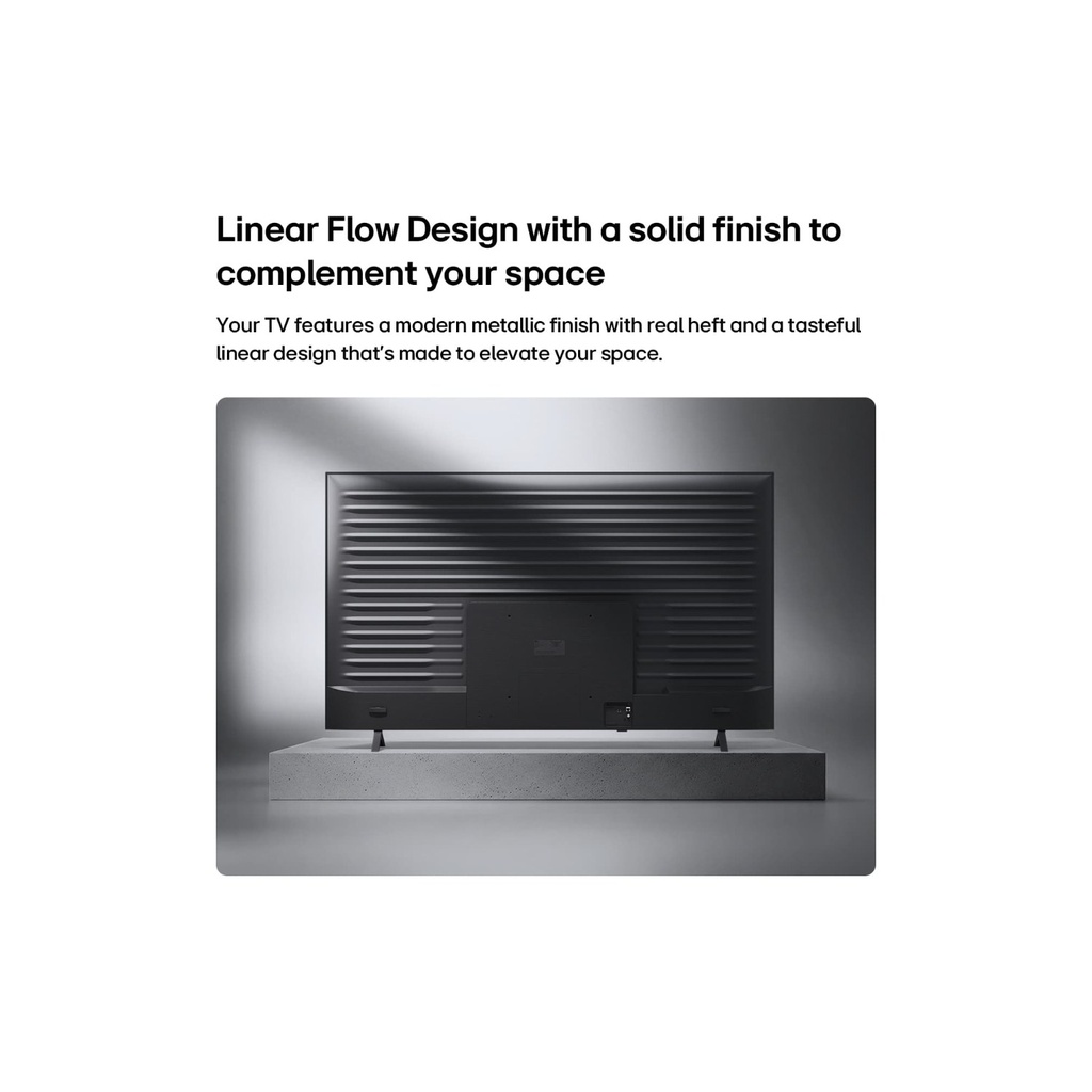 LG 85NU840B6LA Nano 4K UHD AI TV — linear flow design