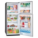 Tornado RF-40TTV-ST No Frost Refrigerator — doors open interior view | 355L 2-door Stainless