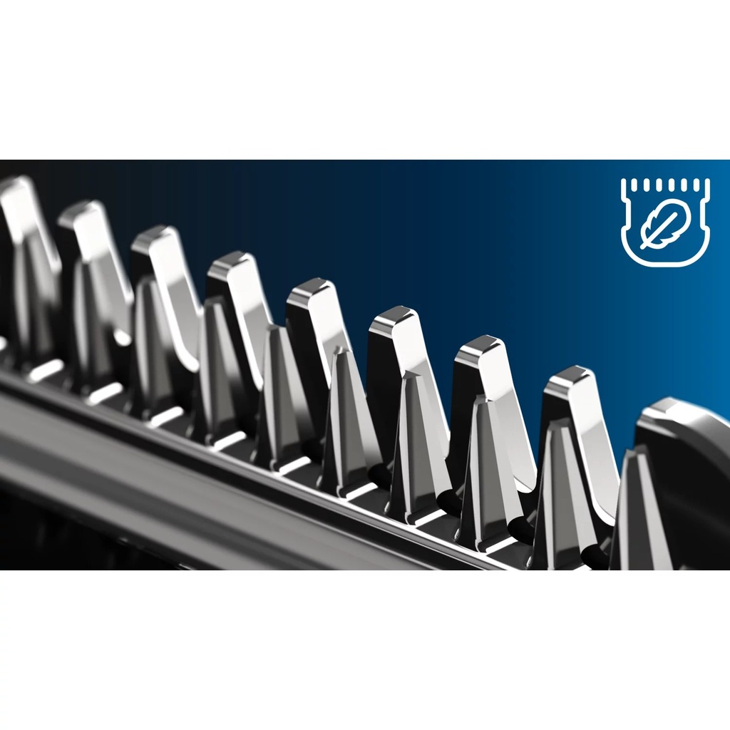 Philips BT3206/13 Beardtrimmer Series 3000 — skin-friendly rounded-tip steel blades