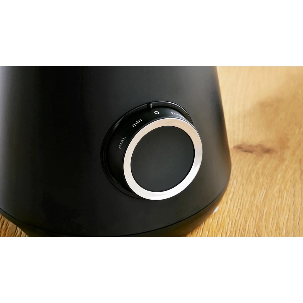 Bosch MMB6172B blender — speed control dial close-up | 1200 W, 1.5 L, Black — خلاط بوش MMB6172B — لقطة قريبة لمفتاح السرعات | 1200 وات، 1.5 لتر، أسود