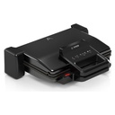 Bosch TCG3323 contact grill — closed grill, front view | 2000 W, 310 × 220 mm, Black — شواية بوش TCG3323 — الشواية مقفولة من الأمام | 2000 وات، 310 × 220 مم، أسود