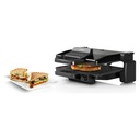 Bosch TCG3323 contact grill — grilled panini sandwiches | 2000 W, 310 × 220 mm, Black — شواية بوش TCG3323 — سندوتشات بانيني مشوية | 2000 وات، 310 × 220 مم، أسود