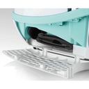 Bosch BWD420HYG wet and dry vacuum — hose connection to the tank | 2000 W, HEPA, White × Turquoise — مكنسة بوش BWD420HYG — توصيل الخرطوم بالخزان | 2000 وات، هيبا، أبيض × تركواز