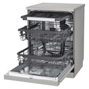 LG DFC435FP dishwasher — full load, three racks | height-adjustable 3rd rack | غسالة أطباق ال جي DFC435FP — حمولة كاملة بثلاثة أرفف | رف ثالث قابل لضبط الارتفاع