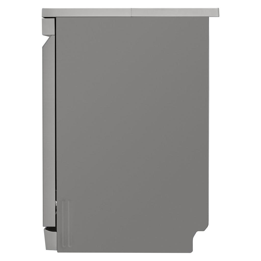 LG DFC435FP dishwasher — side panel profile | 60 cm freestanding, silver | غسالة أطباق ال جي DFC435FP — منظر جانبي | 60 سم ستاند الون، فضي