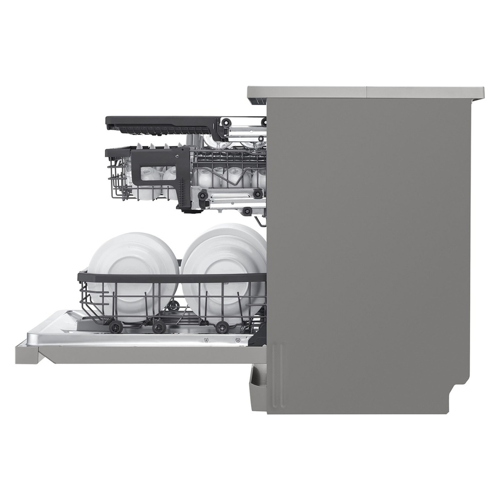 LG DFC435FP dishwasher — interior cutaway, lower rack | Vario washing system | غسالة أطباق ال جي DFC435FP — مقطع داخلي للرف السفلي | نظام الغسيل المتنوع