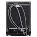 LG DFC435FP dishwasher — rear view, inlet and drain hoses | Aqua-Stop | غسالة أطباق ال جي DFC435FP — من الخلف مع خراطيم المياه والصرف | Aqua-Stop