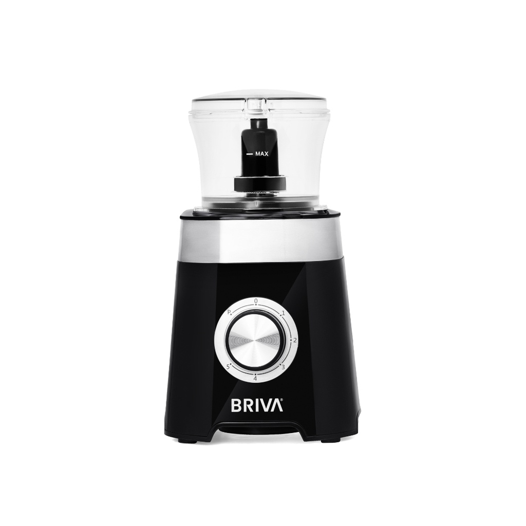 خلاط كهربائي بريفا، 500 وات، 1.5 لتر، مطحنة، كبة، أسود - B500-BH206 3