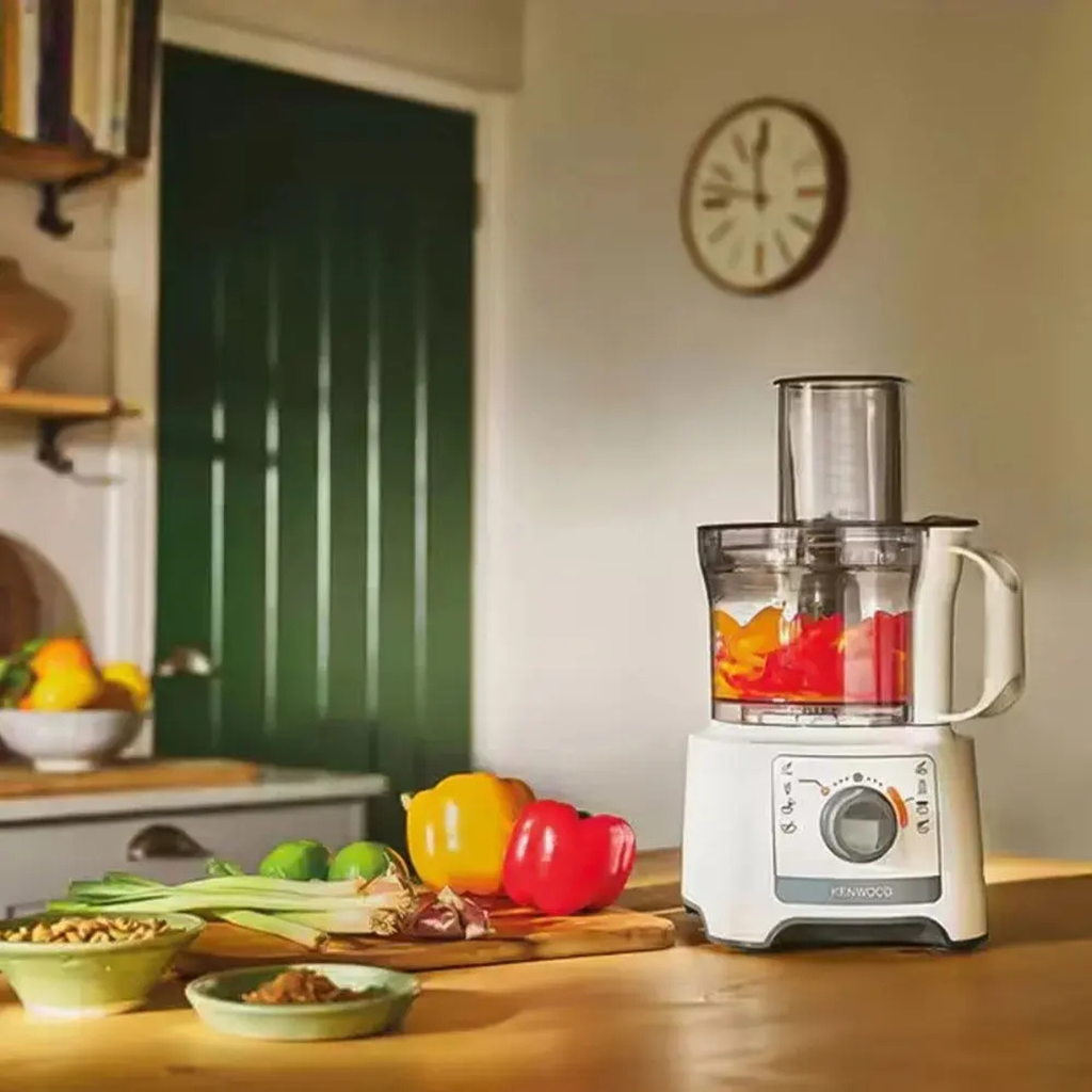 محضرة طعام كينود، 800 وات، 2.1 لتر، 6 ملحقات، أبيض - FDP31.270WH 7