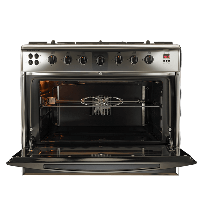 بوتاجاز يونيفرسال، 90 × 60 سم، 5 شعلة، أمان كامل، ايرون، استانلس استيل - I.7ST.9605 IRON 3