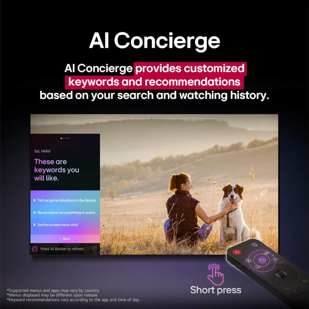 شاشة تليفزيون ال جي، 65 بوصة، كيو نيد، QNED، ماجيك ريموت، ذكاء اصطناعي، فريمليس، 4K، سمارت، ريسيفر داخلي - 65QNED70A6A 15