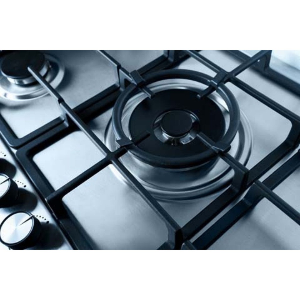 بوتاجاز مسطح بلت ان اوشن، 90 × 60 سم، 5 شعلة، غاز، أمان كامل، استانلس استيل - OHGFR95IPROSVC 6