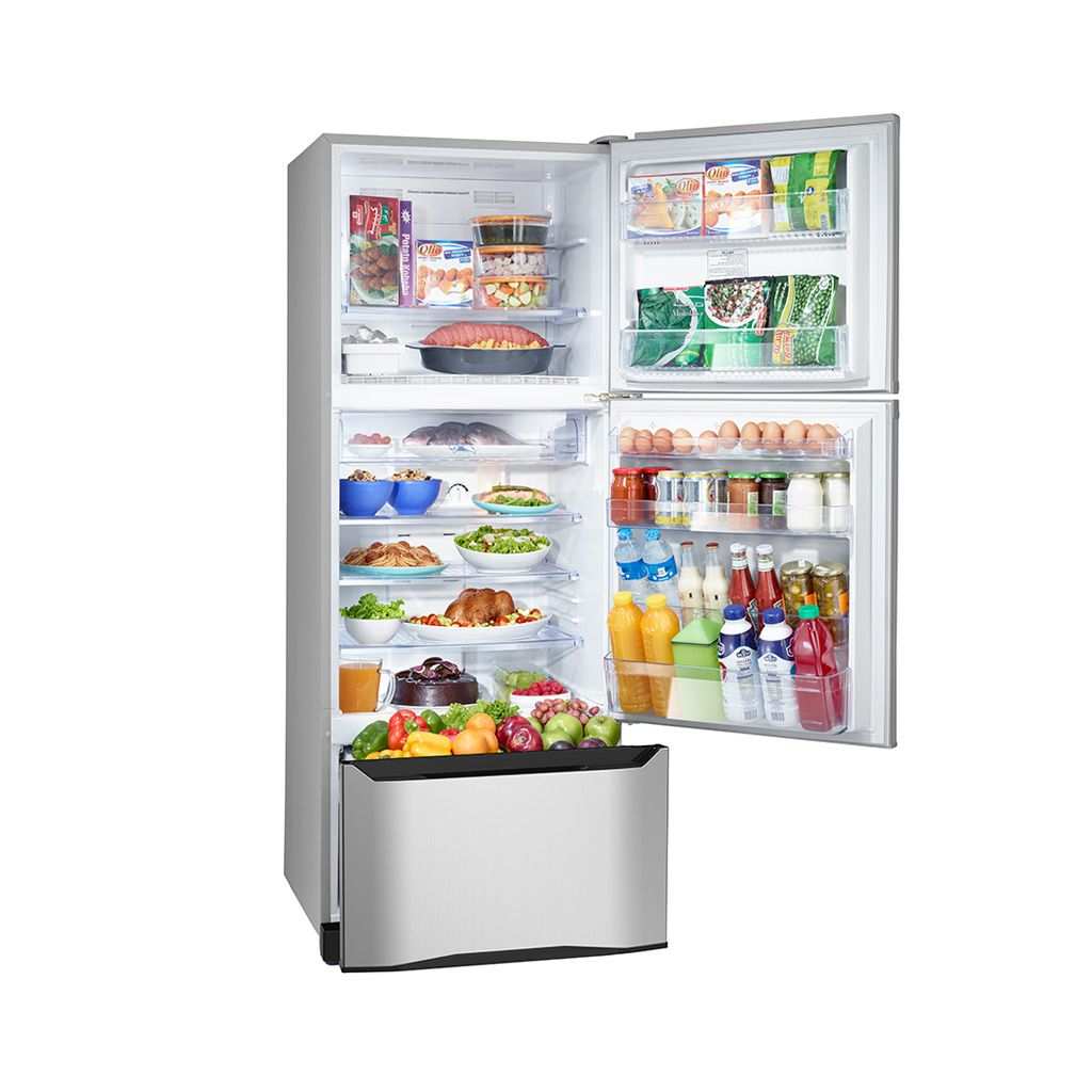 ثلاجة تورنيدو، 3 باب، نوفروست، 351 لتر، سيلفر - RF-45FT-SL 2