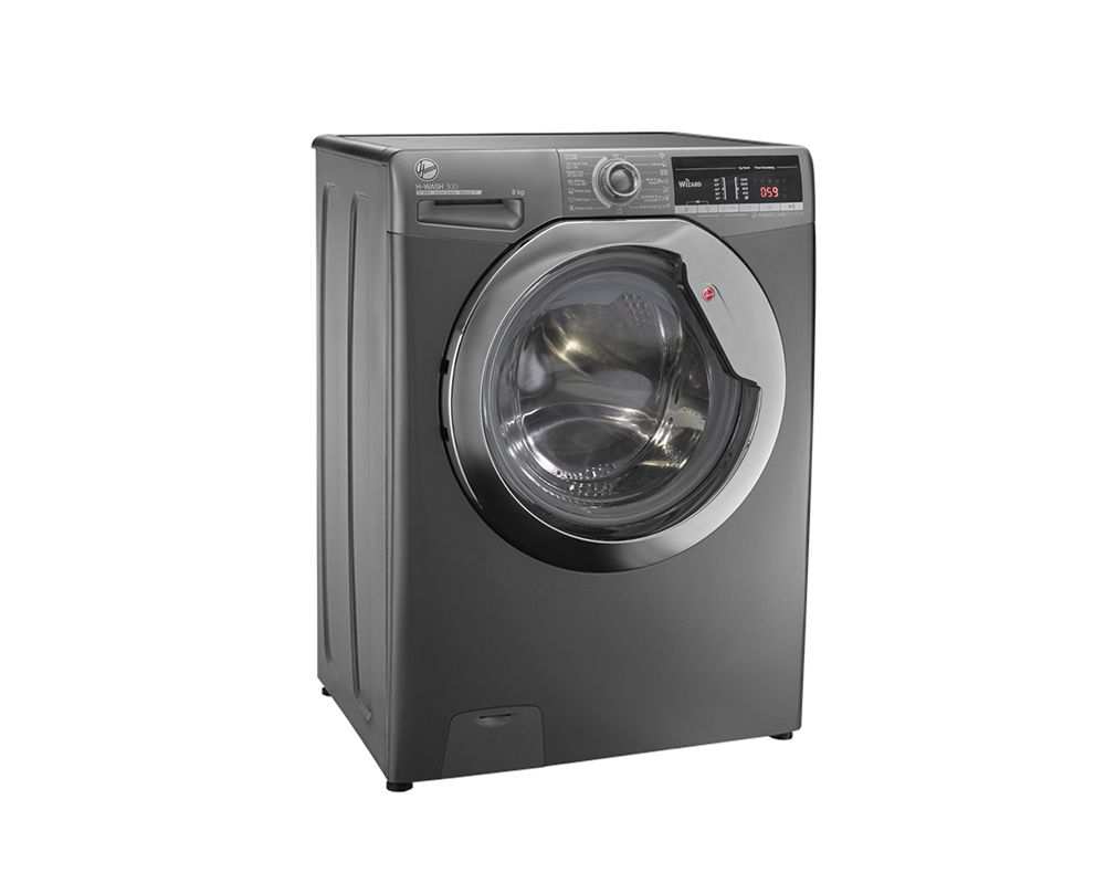غسالة ملابس هوفر، فول أوتوماتيك، 8 كجم،بخار، سيلفر - H3WS383TAC3R-ELA 2