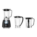 خلاط كهربائي بريفا، 800 وات، 2 وعاء 1.7 لتر، مطحنة، أسود - B800-BH138 2