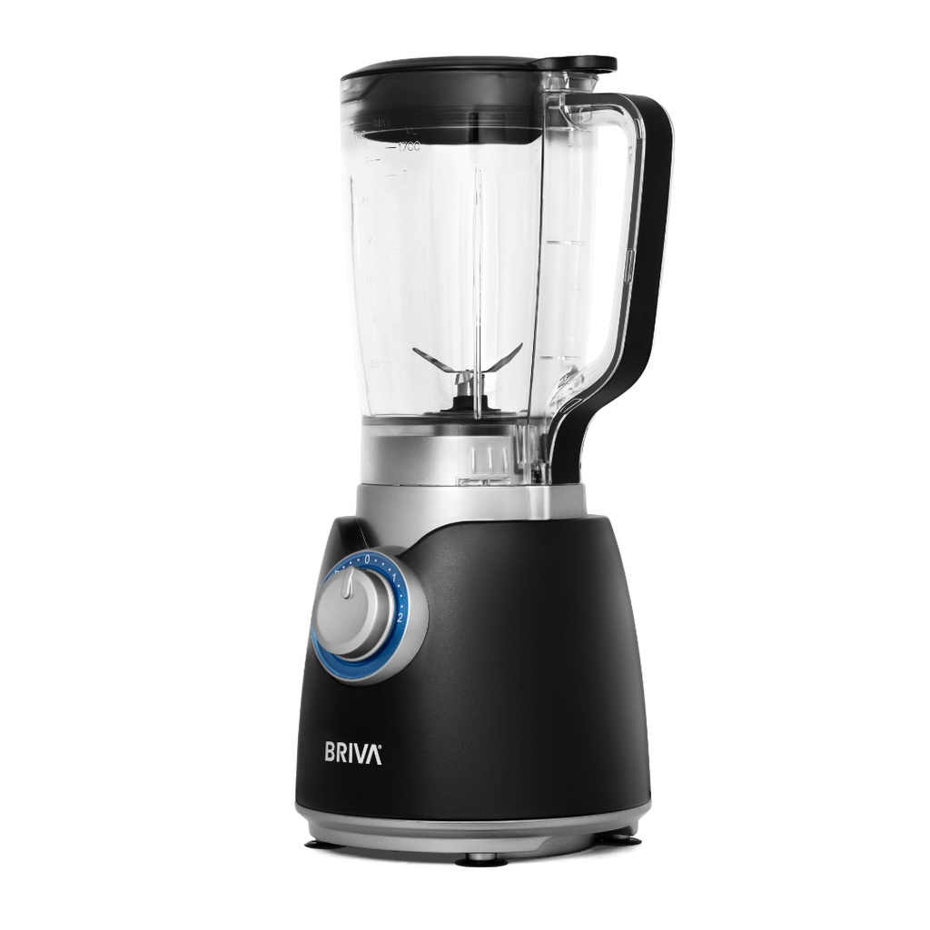 خلاط كهربائي بريفا، 800 وات، 2 وعاء 1.7 لتر، مطحنة، أسود - B800-BH138 9