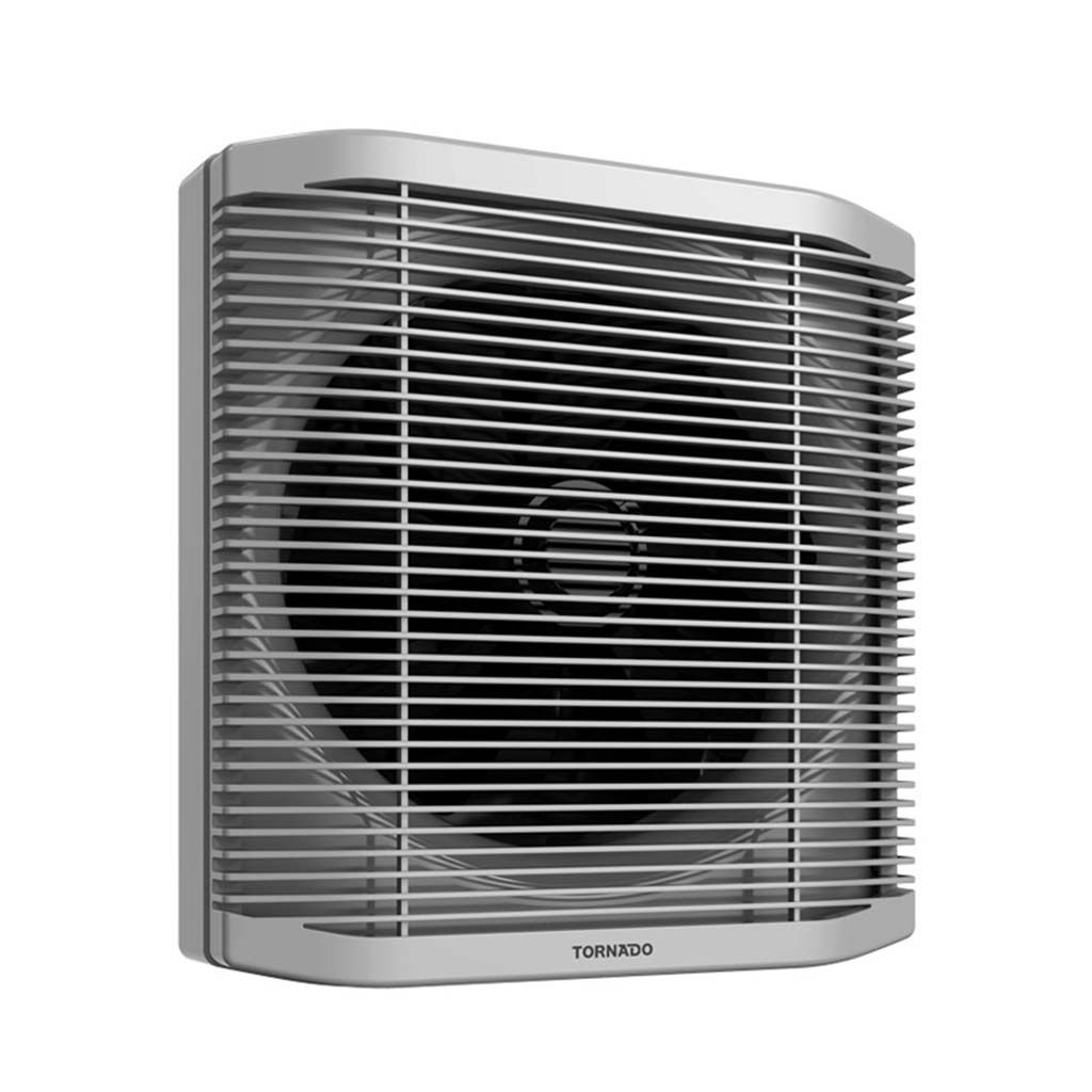 شفاط حمام تورنيدو، 30 سم، اطار 35*35 سم، شبكة للحماية والخصوصية، أسود × رمادي - TVS-30BG 2