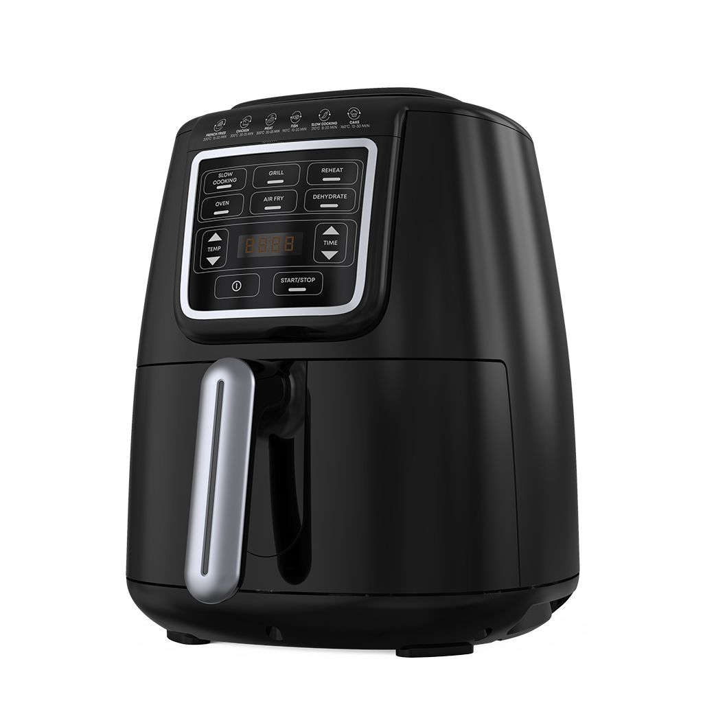 قلاية هوائية تورنيدو، 4 لتر، 1550 وات، ديجيتال، أسود - THF-1554D-XL-BS 2