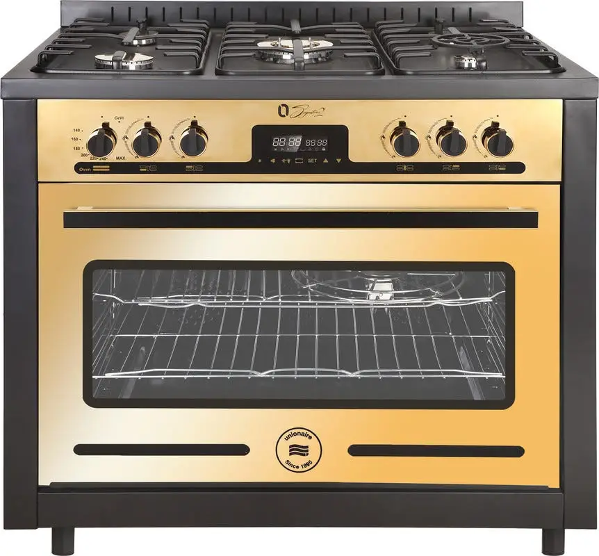 بوتاجاز يونيون اير، 90 × 60 ، 5 شعلة، أمان كامل، اوه سيجنيتشر، ذهبي × أسود - C69EB-GC-383-ICS2F-OS2BG-2W-AL 2