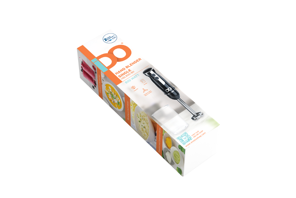خلاط يدوي ايدو، 800 وات، أسود - HBL800-BK 3