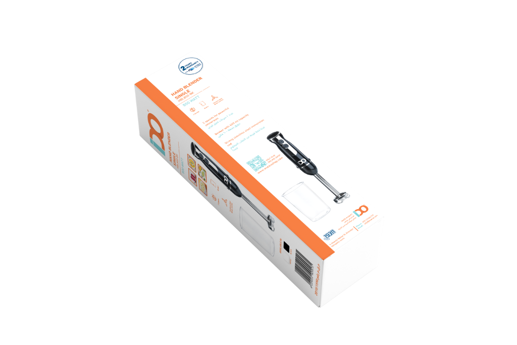 خلاط يدوي ايدو، 800 وات، أسود - HBL800-BK 4