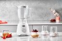 خلاط كهربائي ايدو، 600 وات، مطحنتين، أبيض - BLGR600-WH 2