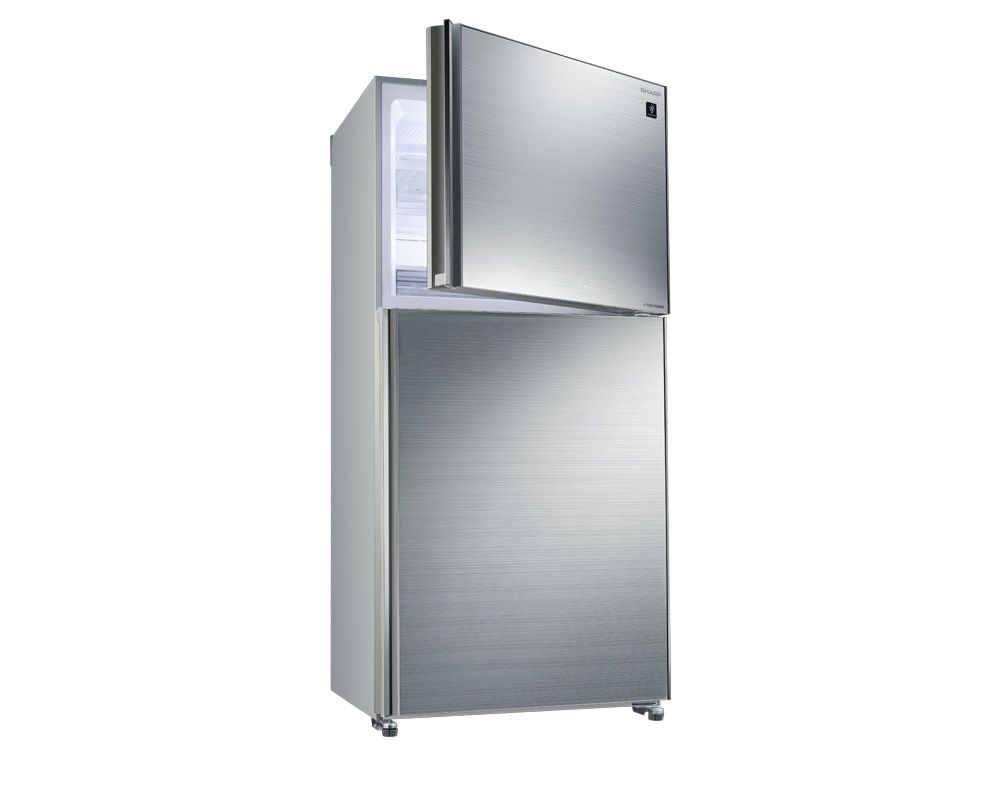 ثلاجة شارب انفرتر نوفروست 480 لتر زجاج سيلفر SJ-GV63G-SL 2