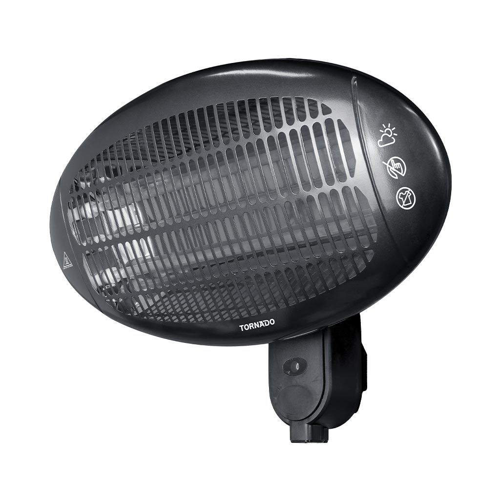 دفاية هالوجين تورنيدو، 2000 وات، حائطي، أسود - THH-2000W - 3
