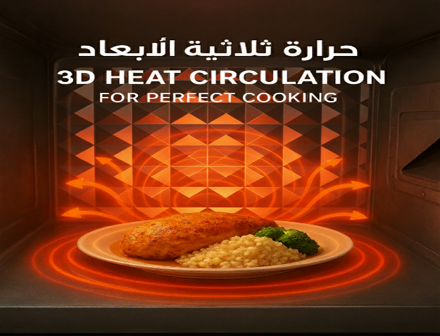 ميكروويف فريش، شواية 1000 وات، 25 لتر، 850 وات، ديجيتال، أسود - FMW-25KCG-BW - 2
