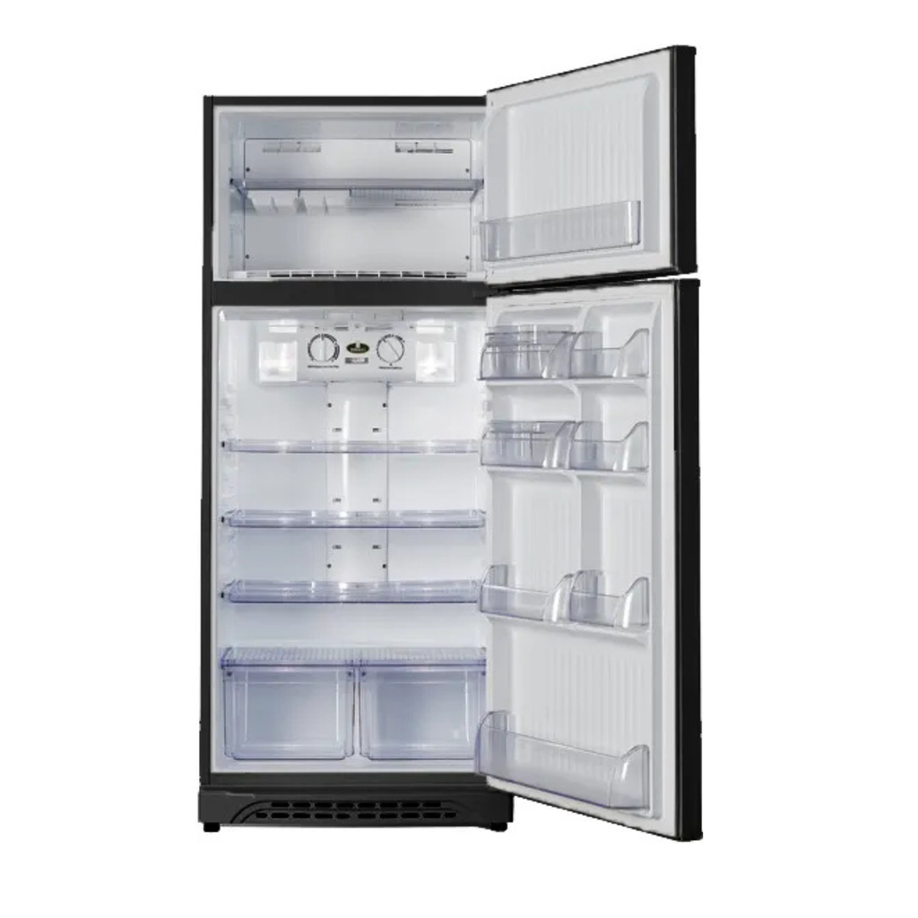 ثلاجة كريازي، نوفروست، 450 لتر، زمرده تربو، أسود - E470NV/2 - 2