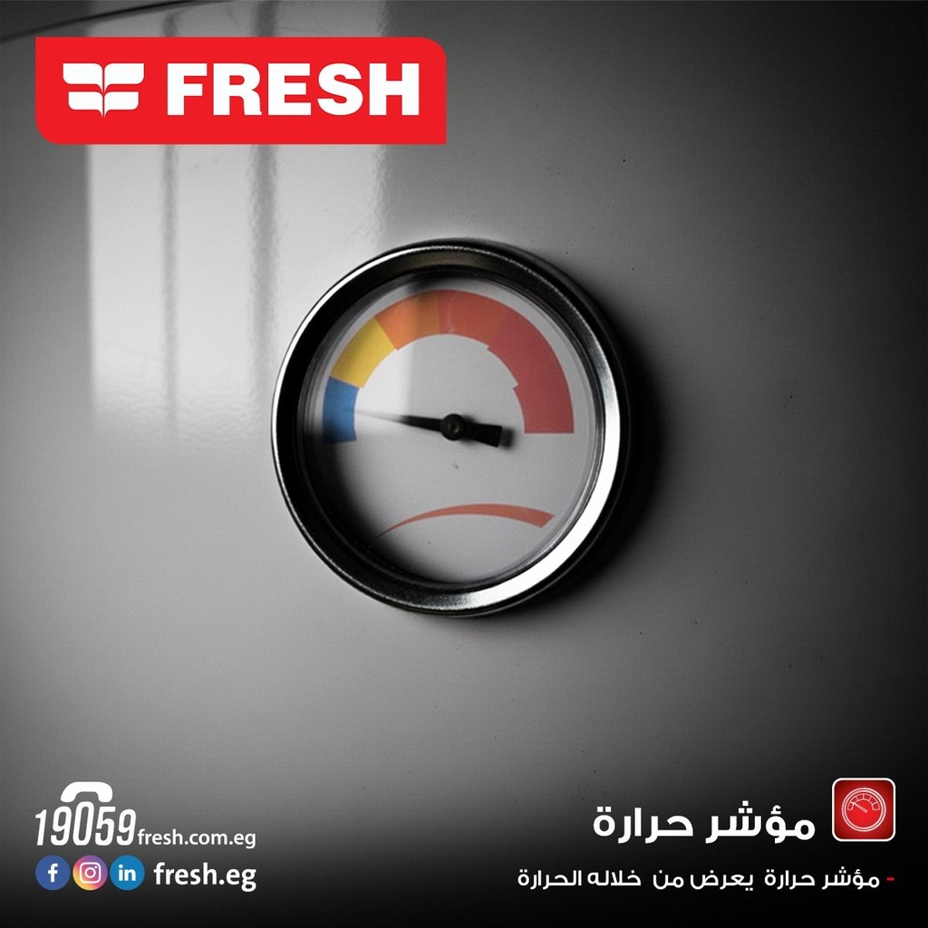 سخان مياة كهرباء فريش، مؤشر، 50 لتر، أبيض - فينوس - 2