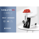 مفرمة لحوم سوكاني، 2500 وات، أبيض - SK-312 - 2