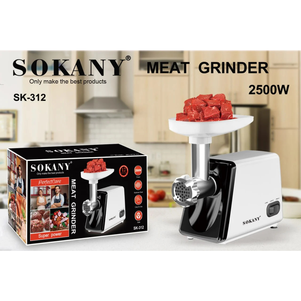 مفرمة لحوم سوكاني، 2500 وات، أبيض - SK-312 - 3