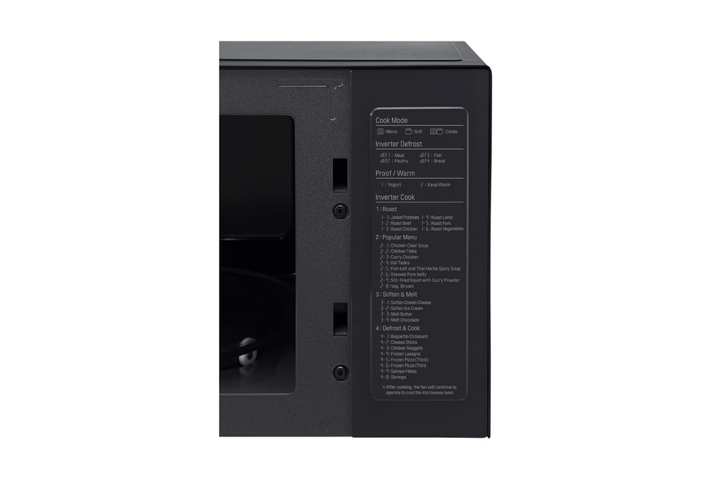 ميكروويف ال جي، شواية، 42 لتر، نيو شيف، 1200 وات، أسود - MH8265DIS - 7