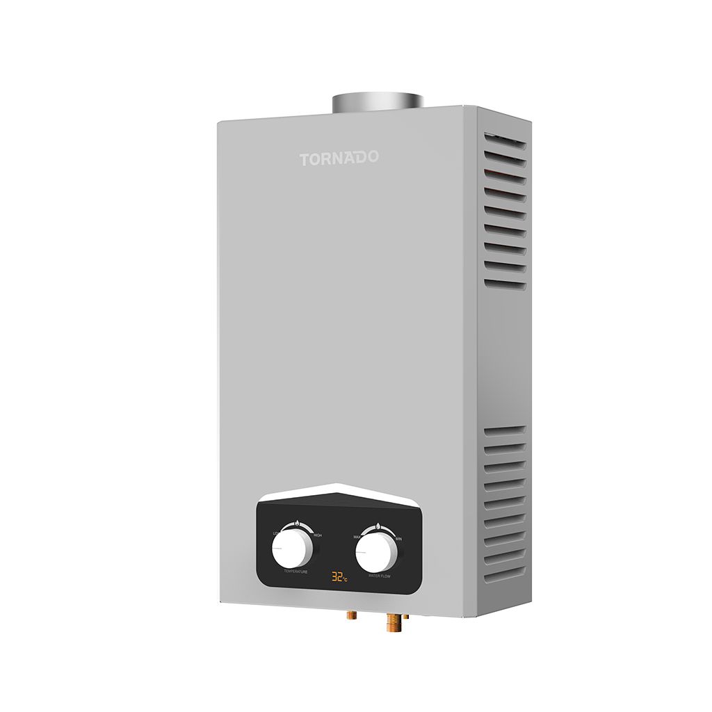 سخان مياه تورنيدو غاز 10 لتر ، غاز طبيعي ، سيلفر GHM-C10BNE-S - 2
