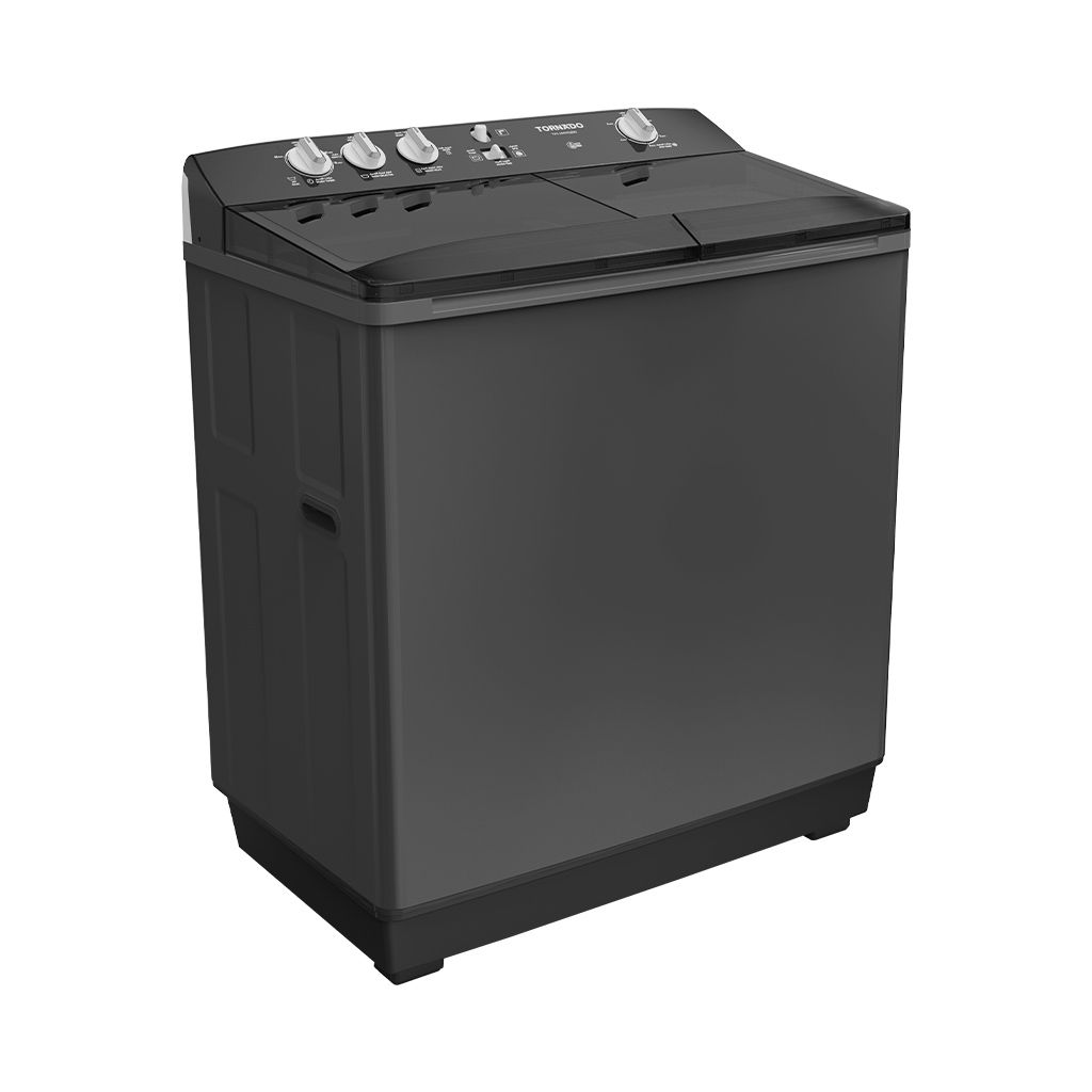 غسالة ملابس تورنيدو، نصف أوتوماتيك، جسم معدن، 7 كجم، أسود - TVH-HM07T(BK) - 4