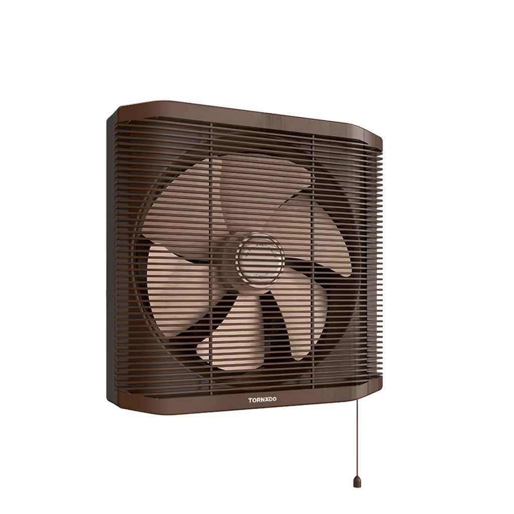شفاط حمام تورنيدو، 30 سم، اطار 35*35 سم، شبكة للحماية والخصوصية، كريمي × بني - TVS-30CN - 2
