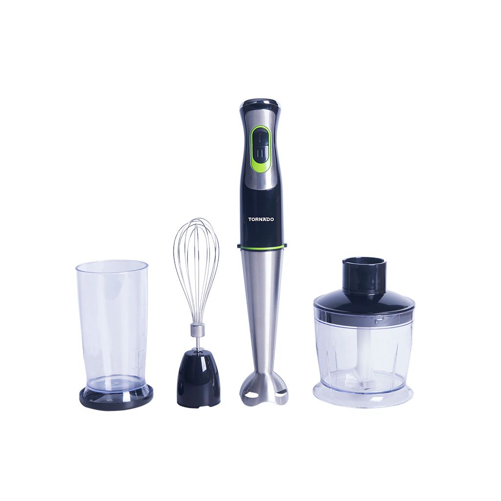 Hand Blender Tornado, 400W, Chopper, Whisk, Black - THB-400CH
